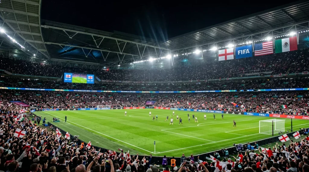 World Cup 2026 Group L featuring England, Croatia, Ghana, and Panama competing across North American venues
